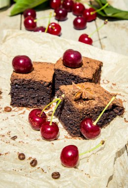 Brownie. Seçici odak. 