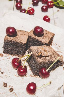 Brownie. Seçici odak. 