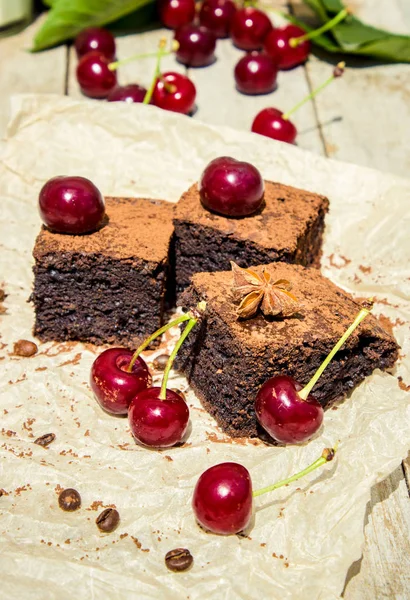 Brownie. Seçici odak. 