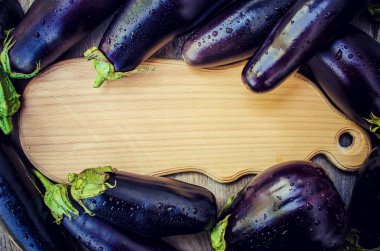 Patlıcan. Seçici odak. 