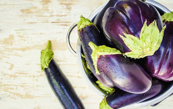 Patlıcan. Seçici odak.