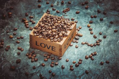 kahve. seçici odak.