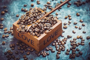 kahve. seçici odak.