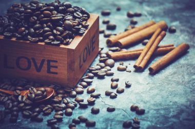 kahve. seçici odak.