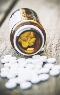 Hapları. Seçici odak.