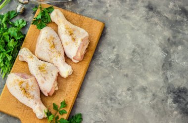 Tavuk eti, seçici odak. 