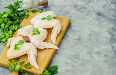 Tavuk eti, seçici odak. 