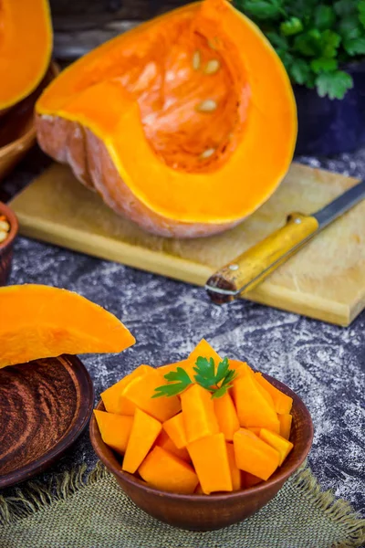 Kabak parçaları. Seçici odak. 