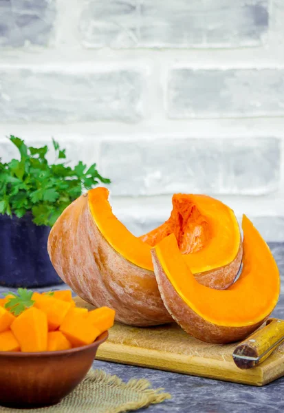 Kabak parçaları. Seçici odak. 