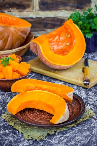 Kabak parçaları. Seçici odak. 