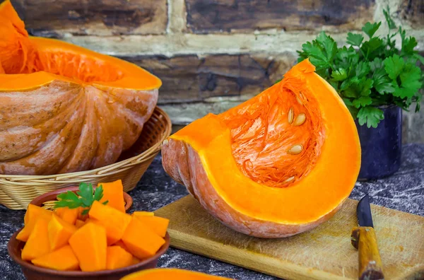 Kabak parçaları. Seçici odak. 