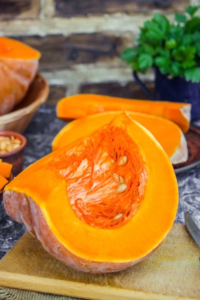 Kabak parçaları. Seçici odak. 