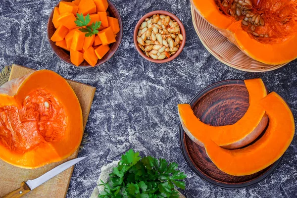 Kabak parçaları. Seçici odak. 