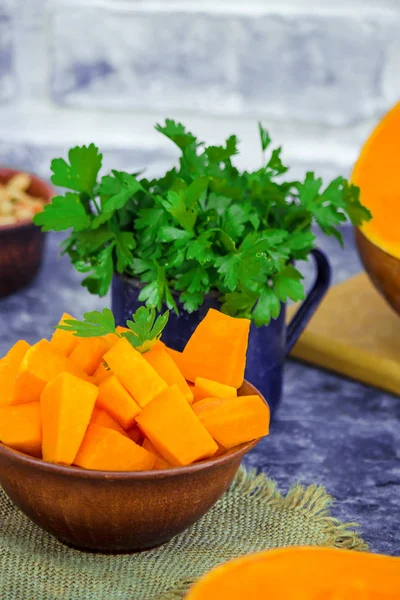 Kabak parçaları. Seçici odak. 