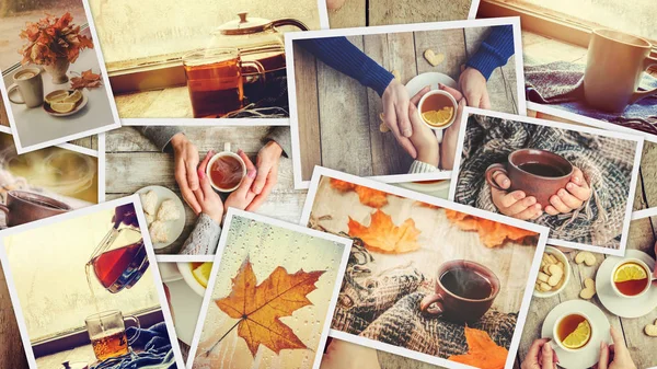 Collage otoño. Enfoque selectivo . — Foto de Stock