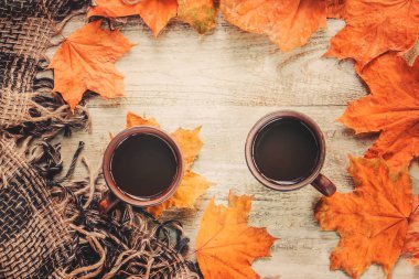 Bir fincan çay. Konfor. Seçici odak. 