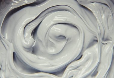 Çamur maskesi kil mineralleri Ölü Deniz'in ile. Doku. Seçici odak.