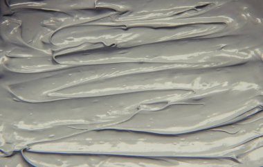 Çamur maskesi kil mineralleri Ölü Deniz'in ile. Doku. Seçici odak.