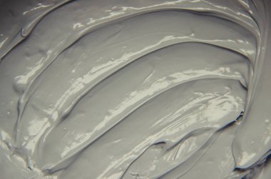 Çamur maskesi kil mineralleri Ölü Deniz'in ile. Doku. Seçici odak.