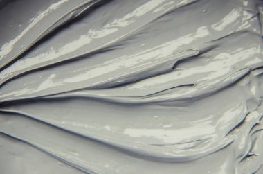 Çamur maskesi kil mineralleri Ölü Deniz'in ile. Doku. Seçici odak.