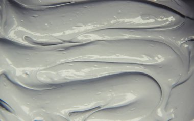 Çamur maskesi kil mineralleri Ölü Deniz'in ile. Doku. Seçici odak.