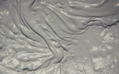 Çamur maskesi kil mineralleri Ölü Deniz'in ile. Doku. Seçici odak.