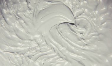 Çamur maskesi kil mineralleri Ölü Deniz'in ile. Doku. Seçici odak.