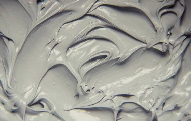 Çamur maskesi kil mineralleri Ölü Deniz'in ile. Doku. Seçici odak.