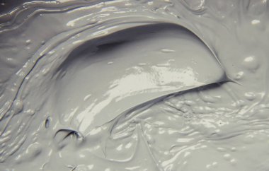 Çamur maskesi kil mineralleri Ölü Deniz'in ile. Doku. Seçici odak.