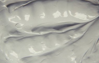 Çamur maskesi kil mineralleri Ölü Deniz'in ile. Doku. Seçici odak.