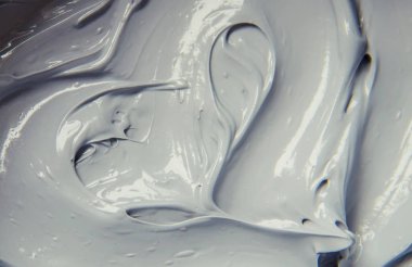 Çamur maskesi kil mineralleri Ölü Deniz'in ile. Doku. Seçici odak.