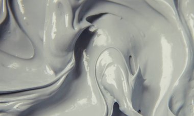 Çamur maskesi kil mineralleri Ölü Deniz'in ile. Doku. Seçici odak.