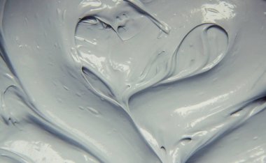 Çamur maskesi kil mineralleri Ölü Deniz'in ile. Doku. Seçici odak.