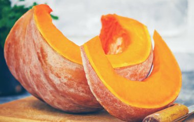 Kabak parçaları. Seçici odak. 