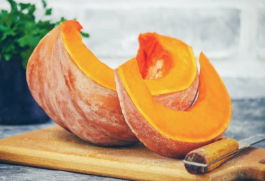 Kabak parçaları. Seçici odak. 