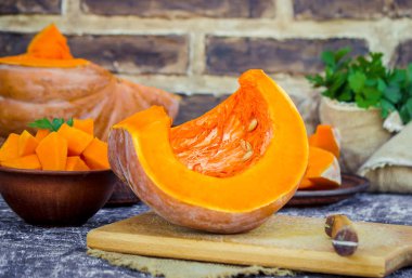 Kabak parçaları. Seçici odak. 