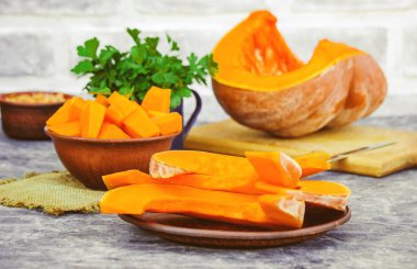 Kabak parçaları. Seçici odak. 