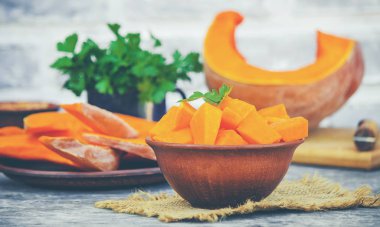 Kabak parçaları. Seçici odak. 