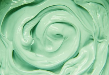 Maske kil yeşil, seçici odak.