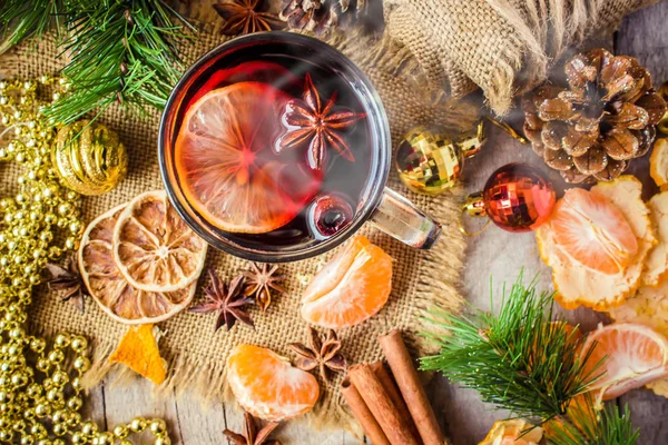 Mulled wine. Selective focus. — Stock Photo, Image