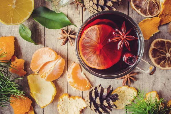 Glühwein. Selektiver Fokus. — Stockfoto