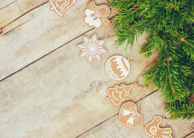 Noel arka plan. Seçici odak. 