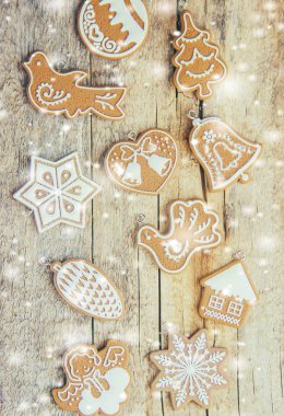 Noel arka plan. Seçici odak. 