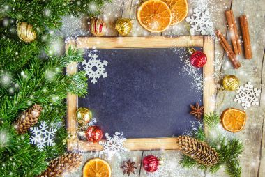 Noel arka plan. Seçici odak. 