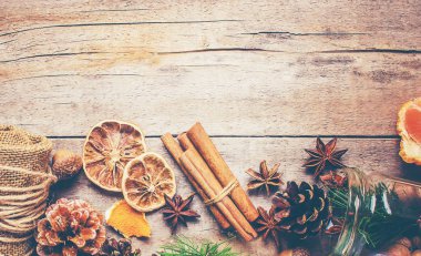 Noel arka plan. Seçici odak. 