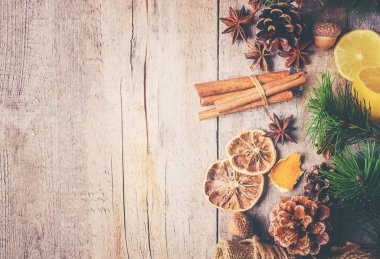 Noel arka plan. Seçici odak. 