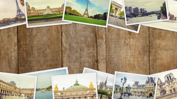Collage Frankrike Paris. Selektivt fokus. — Stockfoto
