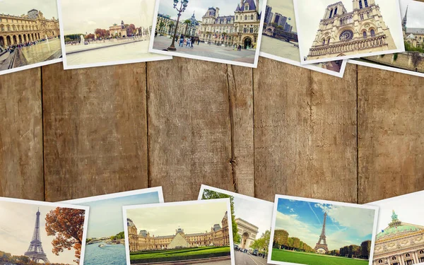 Collage Frankrike Paris. Selektivt fokus. — Stockfoto