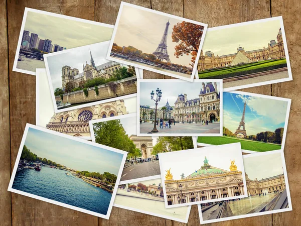 Collage France Parigi. Focus selettivo . — Foto Stock