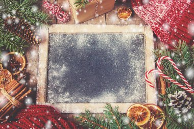 Noel arka plan. Seçici odak. 